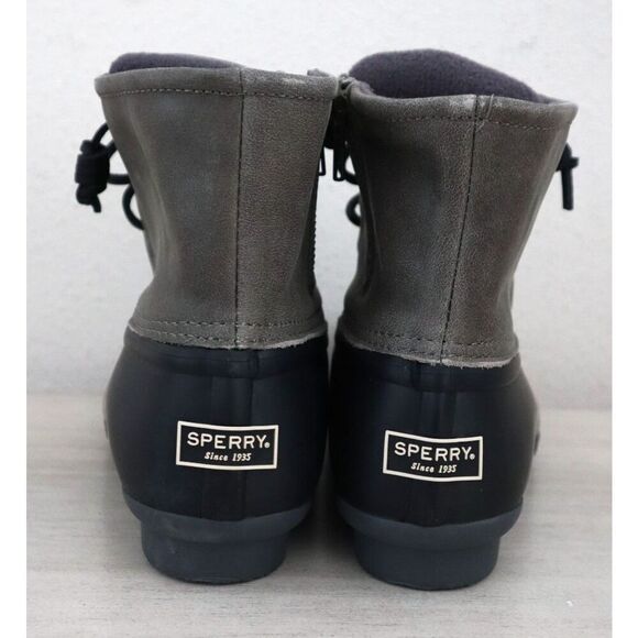 Sperry Top-Sider STS81732 Women's 7M Black/Gray Saltwater Core Duck Boots - Picture 2 of 12